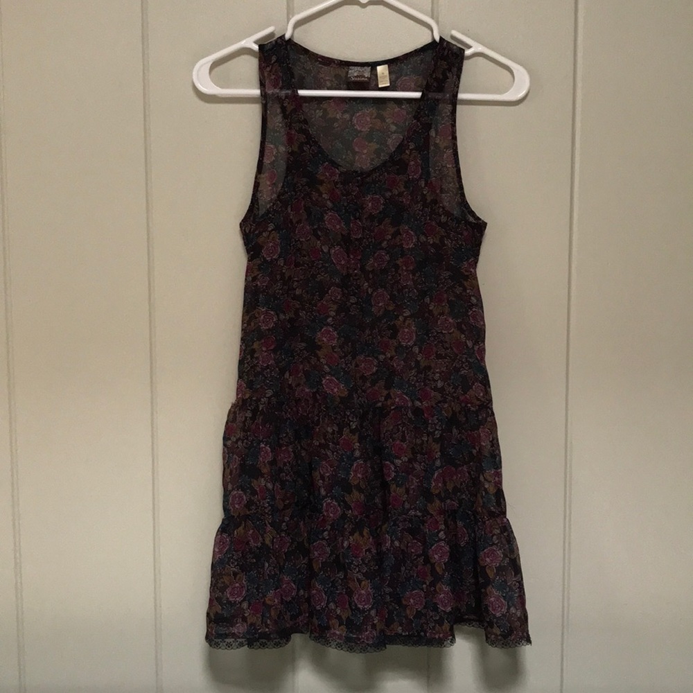 Floral dress sheer
